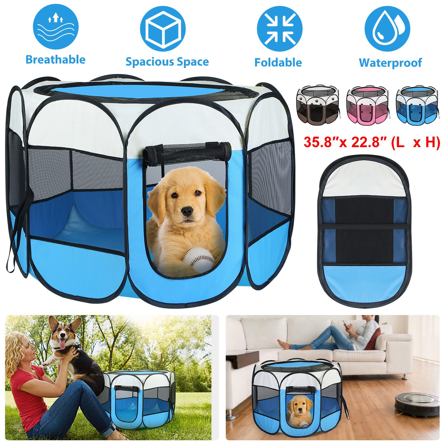 Portable Foldable Pet Tent Exercise - Image 2