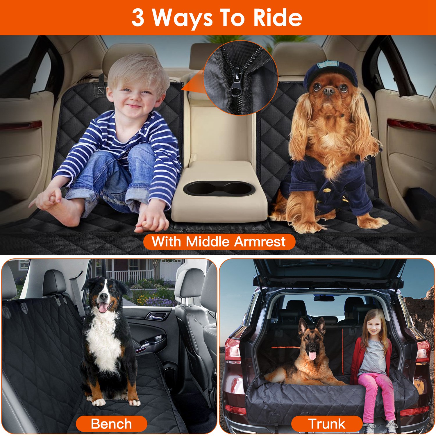 Dog Car Seat Cover Waterproof Scratchproof - Image 6