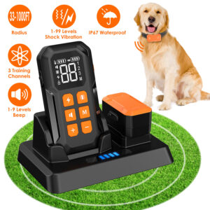 2 In 1 Wireless Electric Dog Fence With Training Collar